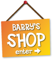 dog Barry's shop