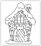 coloring Gingerbread house