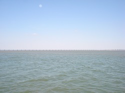 Sea landscape with horizon line